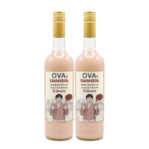 OVA & CHAMSOL Makgeolli Erdbeere, 2 Flaschen